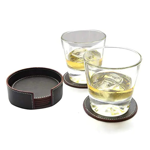Contemporary Round Design Matte Coasters