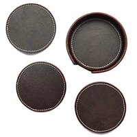 Contemporary Round Design Matte Coasters