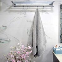 Grey Solid Turkish Design Towel