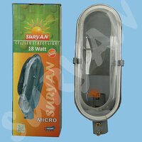 18w Led Cfl Street Light - Ms , Grey - 18w Power Input, Waterproof Design, Clear Diffuser, Compact & Lightweight For Easy Installation