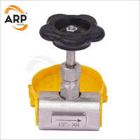 SS Round Body Needle Valve - Stainless Steel, High Pressure | Sliver Color, Needle Structure, Ideal for Industrial Gas Manifold Systems