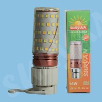 16w  Suryan Led Candle Bulb 3 In 1 - Body Material: Ceramic