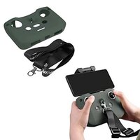 Sunnylife Silicone Protective Cover with Lanyard Strap Remote Controller Protective Sleeve for Mavic 3/Air 2S/Mini 2/Mavic Air 2 Accessories (Green)