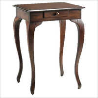 Wooden Tea Table - Solid Wood, Brown Color | Handmade Artwork, Durable, Easy To Clean, Eco-friendly, Uv Resistant