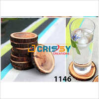 Wooden Coasters - Smooth Polished Wood, Custom Color And Logo Options | Perfect For Arts And Crafts, Home And Wedding Decorations