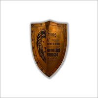 Mini Medieval Heavy lion Shield (10in X 16in) Battle-Ready Shield Templar Battle Armor Shield Replica Wall Decor Gift