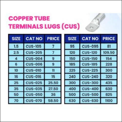 Copper Tube Terminals Heavy Duty