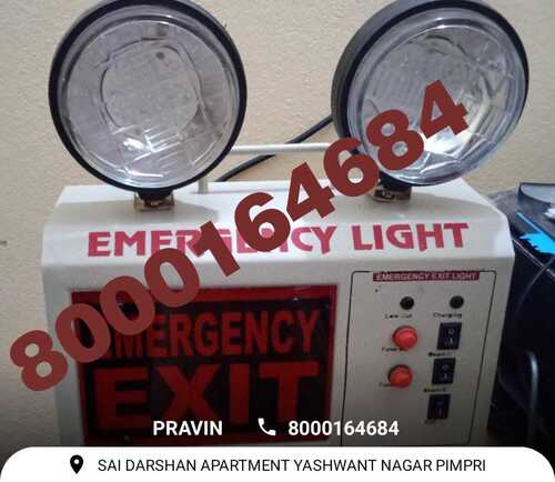 Cream Emergency Exit Light
