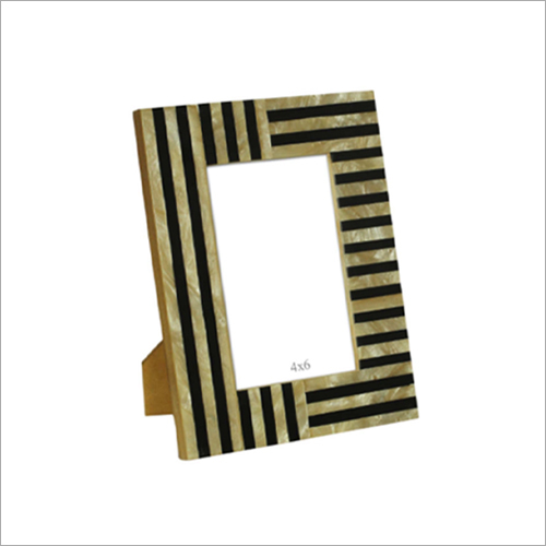 Wooden Photo Frame - Solid Wood & Engineered Wood Composite, 4x6 Inches Multicolor Design with Secure Hanging Hardware & Table Stand