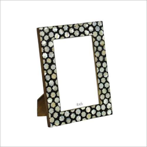 Printed Photo Frame - Solid Wood, Rectangular Shape, Multicolor Finishing | Table Top Mounting, Indian Style, Metal Accents