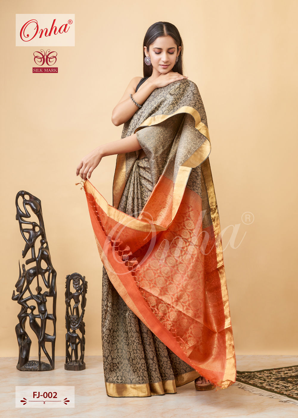 Tussar Jamdani Saree