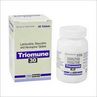 Triomune - Stavudine 30 Mg, Lamivudine 30 Mg, Nevirapine 30 Mg | 30 Tablets, Physical Form: Tablets