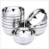 Stainless Steel 304 Kitchen Bowl - Standard Size, Glossy Finish | Premium Food-grade Silver Metal