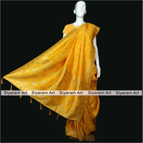 Yellow Silk Saree