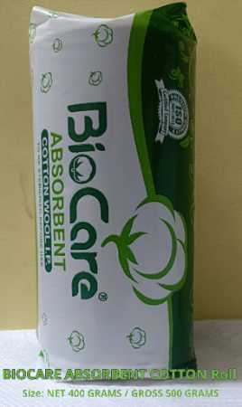 Absorbent cotton rolls