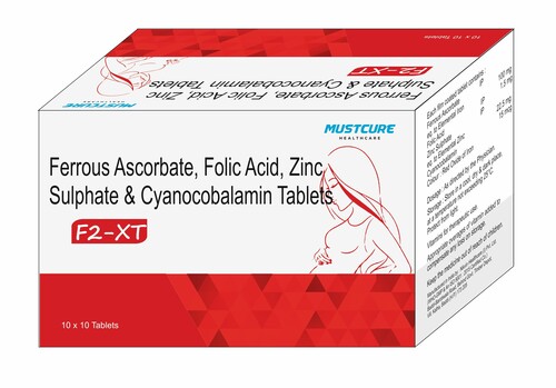 Ferrous Ascorbate Folic Acid Zinc Sulphate  Cyanocobalamin Tablets