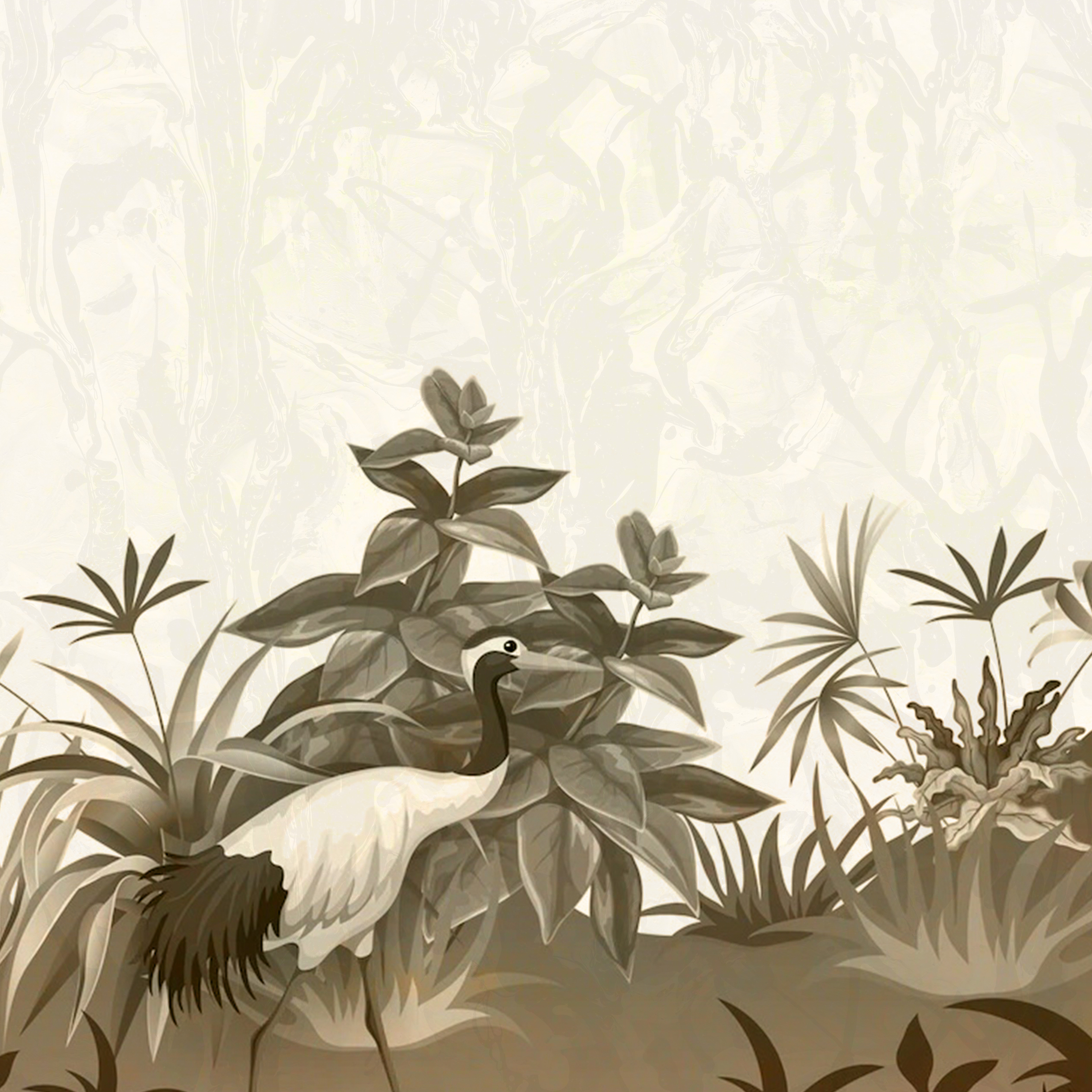 Customized Story and Floral Wallpaper