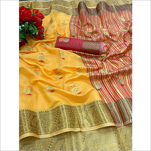 Ladies Zari Weaving Silk Sarees