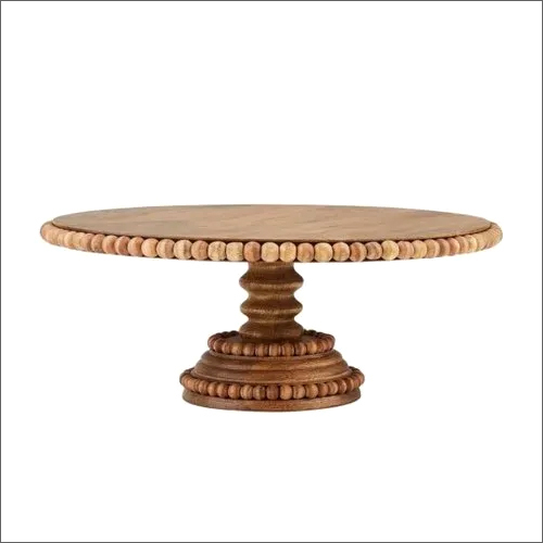 Round Wooden Cake Stand