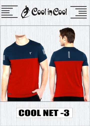 Mens Round Neck Half Sleeve T-Shirt - Cool Cotton Blend, Size M/L/S | Stylish Design for Boys, Perfect for Casual Wear and Everyday Comfort