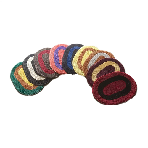 Ovel Micro Door Mats - Cotton Material, Oval Shape, Multicolor Patterns | Super Soft, Comfortable, Anti-Skid for Home Use