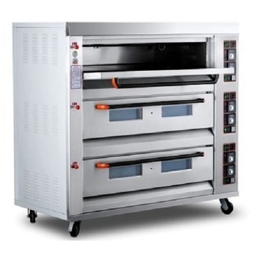 3 Deck 9 Tray Gas Oven Luxury Model Capacity: 320 Kg Bread Per Day Kg/Day