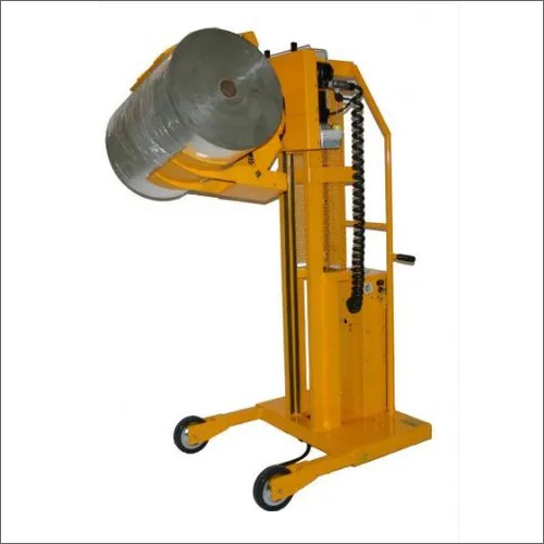 Yellow Mild Steel Motorized Roll Manipulator