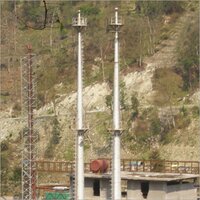 Industrial Boiler Chimney - Steel, 30 M Vertical | Durable Grey Design, High Pressure, High Performance