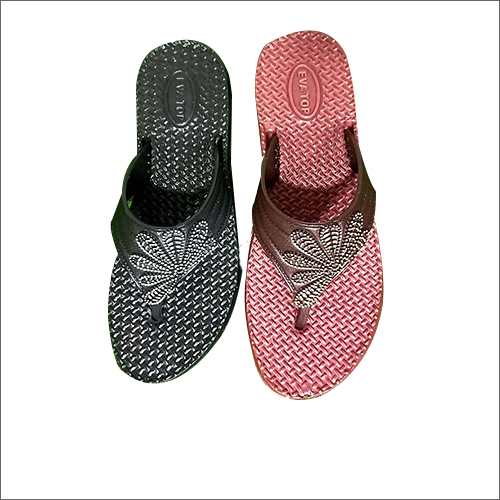 Ladies EVA Slippers - Rubber Material, Customized Size, Available in Multiple Colors | PU Upper Material for Enhanced Comfort and Style