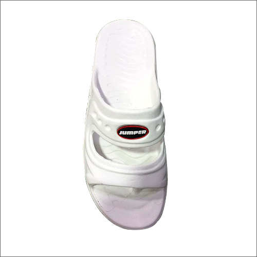 Men's White Slippers - PU Upper, Customized Sizes, Multiple Color Options | Durable Rubber Material, Stylish Comfort