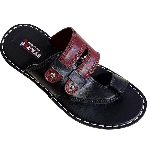 Mens Kolapuri Slippers - Handmade Leather Chappals | Pu Upper, Customized Size, Available In Multiple Colors, Durable Rubber Sole