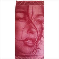 Printed Bath Towel - 100% Cotton, Up To 250 Gsm, Red | Unique Printed Pattern, Highly Absorbent, Ideal For Home And Hotels