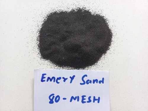 Emery Sand - 20-40, 30-60, 80, 120 Mesh | Jet Black, Low Dusting, Eco-Friendly Abrasive