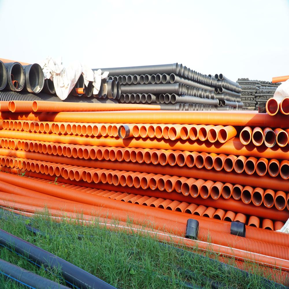 Single Wall Corrugated Pipe - Color: Red