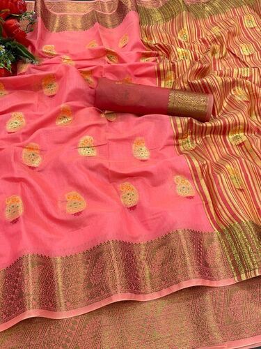 Ziva Pink Cotton Silk