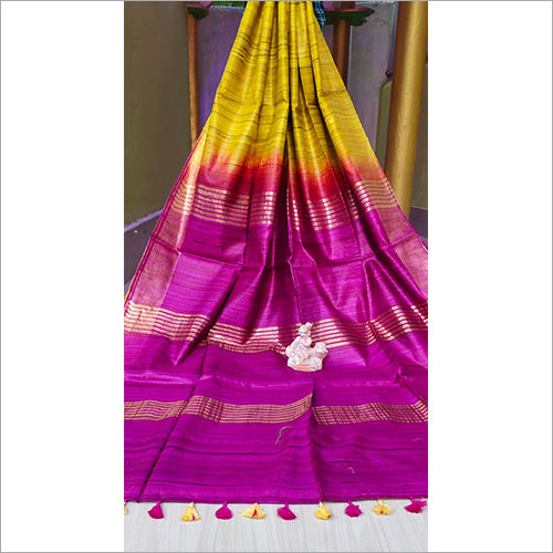 Multicolor Classic Ghicha Silk Contrast