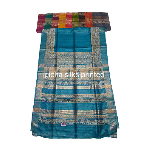 Jamdani Ghicha Silk Saree in Light Grey : SBEA2369