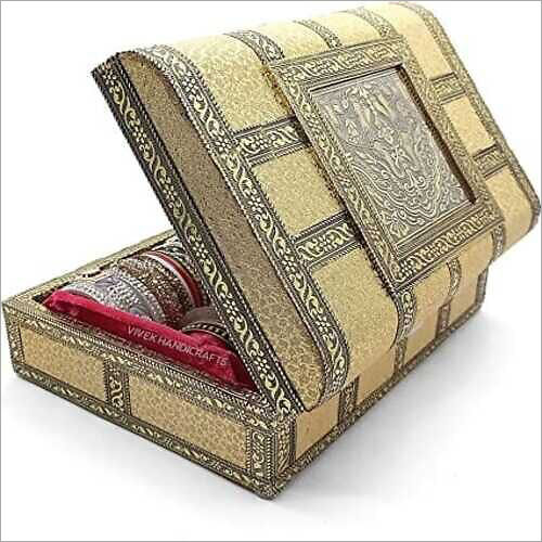 Eco-Friendly Golden Oxidize Bangle Box