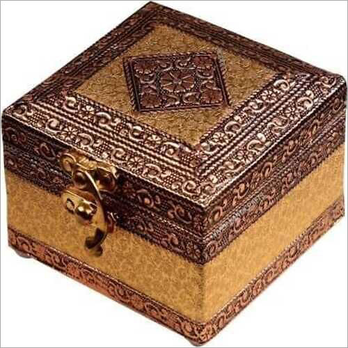 Eco-Friendly Meenakari Jewellery Wooden Box