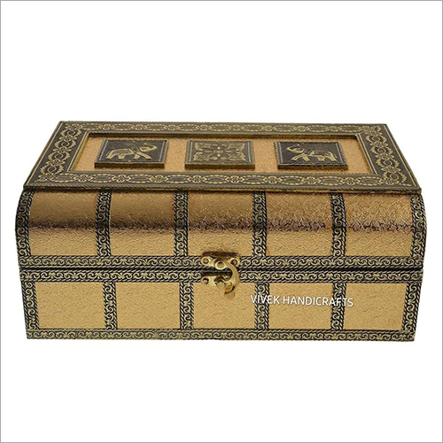 Handmade Golden Oxidize Jewellery Box