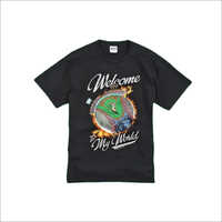 Cotton Black Kids T Shirt
