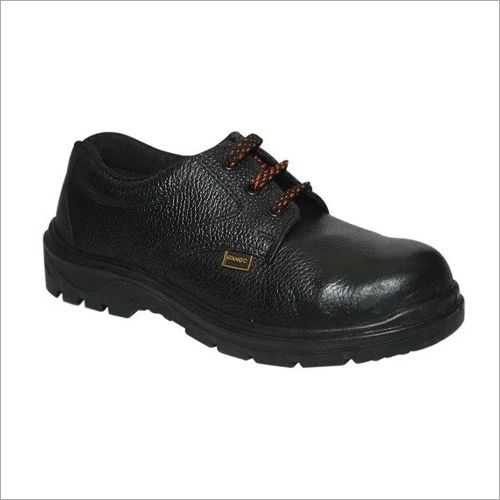 Black Udyogi Pvc Safety Shoes