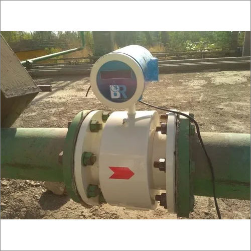 White Mild Steel Electromagnetic Flow Meters