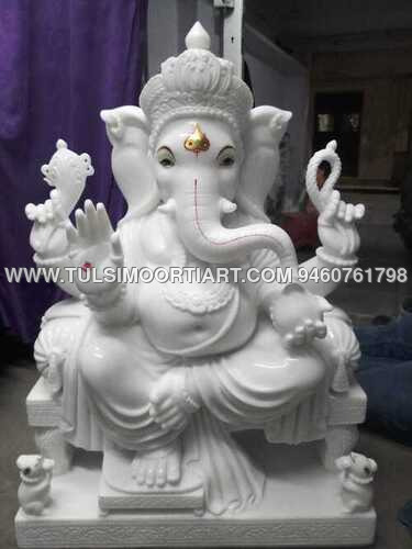 Makrana Marble Ganesh Ji Statue