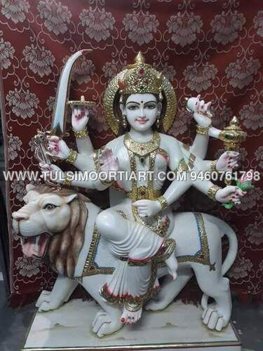 Marble Durga Moorti