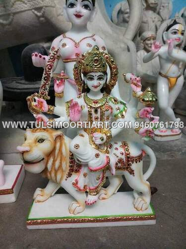 Marble Durga Statue 