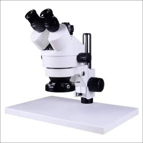 White Laboratory Binocular Microscope
