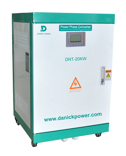 Steel Plate 6 Kw Digital Rotary Phase Converter 220V Single Phase To 380V 3 Phase Converter