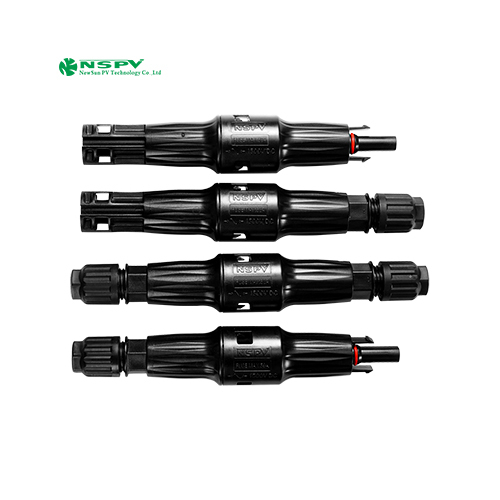 Tuv Solar Fuse Connectors 1500Vdc Ip68 Waterproof Photovoltaic Fuse Connectors - Color: Black