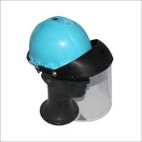 Blue Industrial Helmet Visor